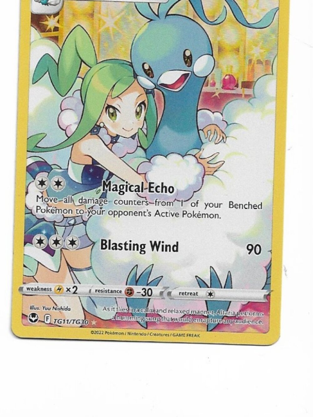 Pokemon Altaria TG11/TG30 Silver Tempest Trainer Gallery NM